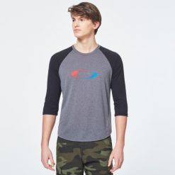 camiseta 3/4 con elipse degradada de EE. UU. 8882X2404 Oakley ropa nuevo gris atlético