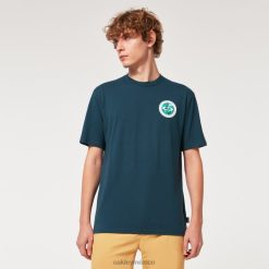 camiseta de golf mental 8882X2211 Oakley ropa azul petróleo