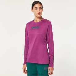 camiseta mujer factory pilot ls 8882X2638 Oakley ropa ultra morado