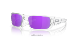 cigüeñal 8882X254 Oakley gafas lentes polarizadas violeta iridio, montura transparente mate