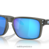 colección envolvente holbrook (ajuste de puente bajo) 8882X802 Oakley gafas lentes polarizadas prizm sapphire, montura gris humo mate