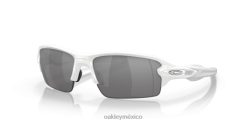 flak 2.0 (ajuste de puente bajo) 8882X865 Oakley gafas lentes de iridio pizarra, montura blanca pulida