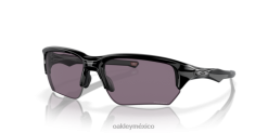 flak beta (ajuste de puente bajo) 8882X926 Oakley gafas lentes gris prizm, montura negra pulida