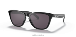 pieles de rana (ajuste de puente bajo) 8882X813 Oakley gafas lentes gris prizm, montura negra pulida