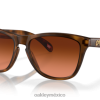 pieles de rana (ajuste de puente bajo) 8882X820 Oakley gafas lentes prizm marrón degradado, montura carey marrón mate