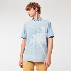 reducir polo 8882X2180 Oakley ropa azul lavado a la piedra