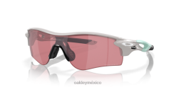 ruta de bloqueo de radar (ajuste de puente bajo) 8882X710 Oakley gafas Lentes Prizm Dark Golf, montura gris frío.
