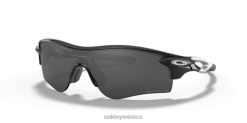 ruta de bloqueo de radar (ajuste de puente bajo) 8882X712 Oakley gafas lentes prizm polarizadas negras, montura negra pulida