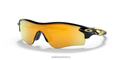 ruta de bloqueo de radar (ajuste de puente bajo) 8882X718 Oakley gafas Lentes polarizadas Prizm 24k, montura negra pulida.