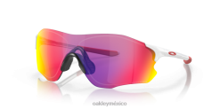 ruta evzero (ajuste de puente bajo) 8882X884 Oakley gafas Lentes Prizm Road, montura blanca pulida.