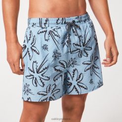 short de playa deco palms rc 8882X2917 Oakley ropa tres líneas palmas azul claro