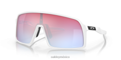 sutro 8882X86 Oakley gafas Lentes Prizm Snow de zafiro, montura blanca pulida.