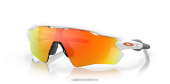 trayectoria del radar ev 8882X26 Oakley gafas Lentes Fire Iridium, montura blanca pulida.