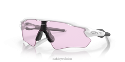 trayectoria del radar ev 8882X42 Oakley gafas Lentes Prizm para poca luz, montura blanca mate.