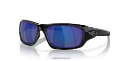 válvula 8882X777 Oakley gafas Lentes polarizadas de iridio azul intenso, montura negra pulida.